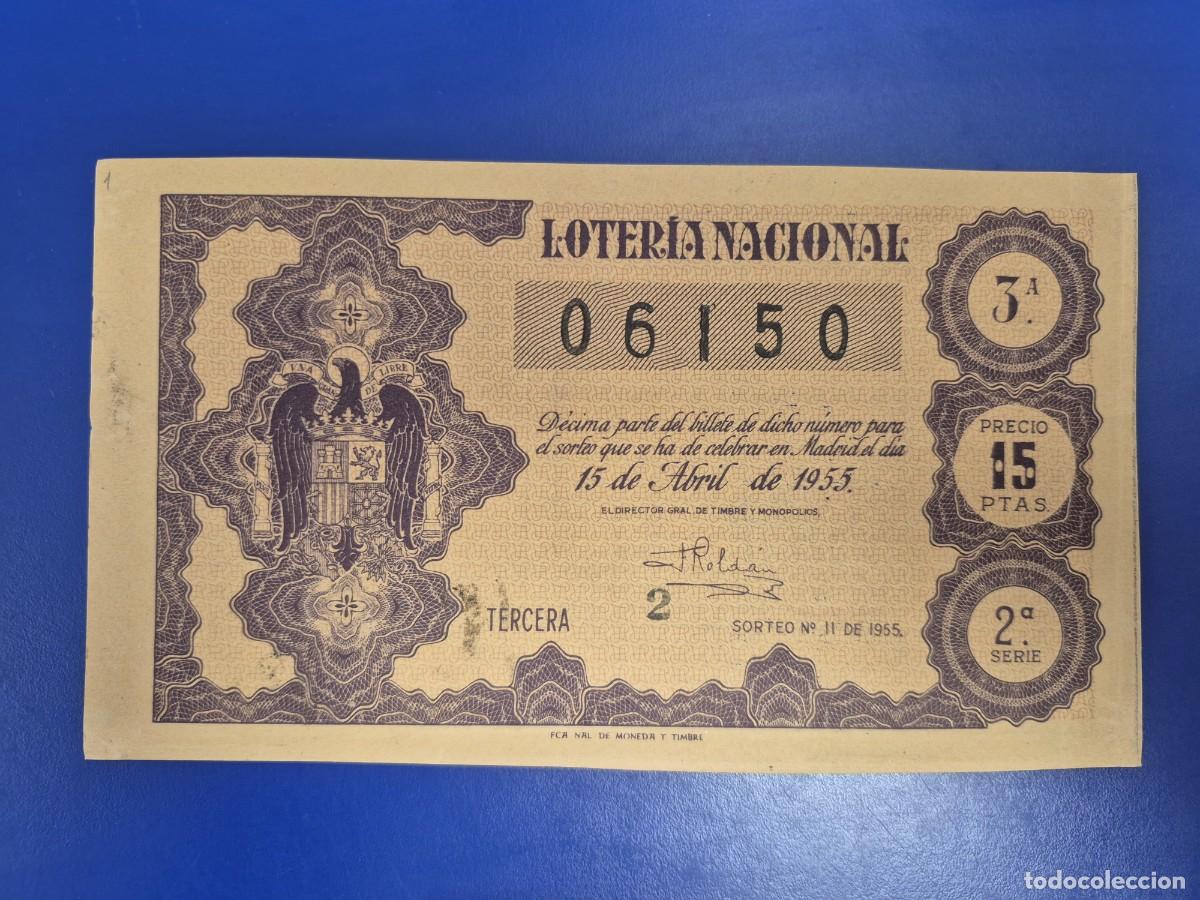 Loter&iacute;a nacional: LOTERIA NACIONAL SORTEO 11 DE 1955
