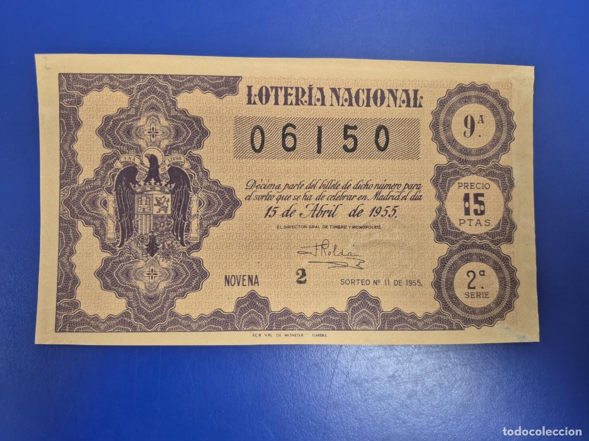 Loter&iacute;a nacional: LOTERIA NACIONAL SORTEO 11 DE 1955