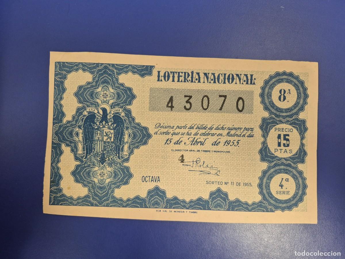 Loter&iacute;a nacional: LOTERIA NACIONAL SORTEO 11 DE 1955