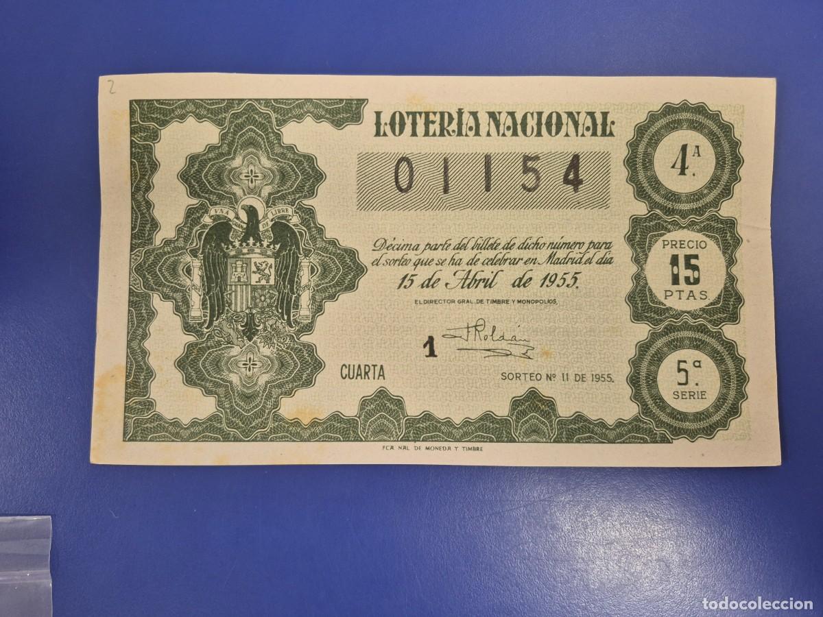 Loter&iacute;a nacional: LOTERIA NACIONAL SORTEO 11 DE 1955