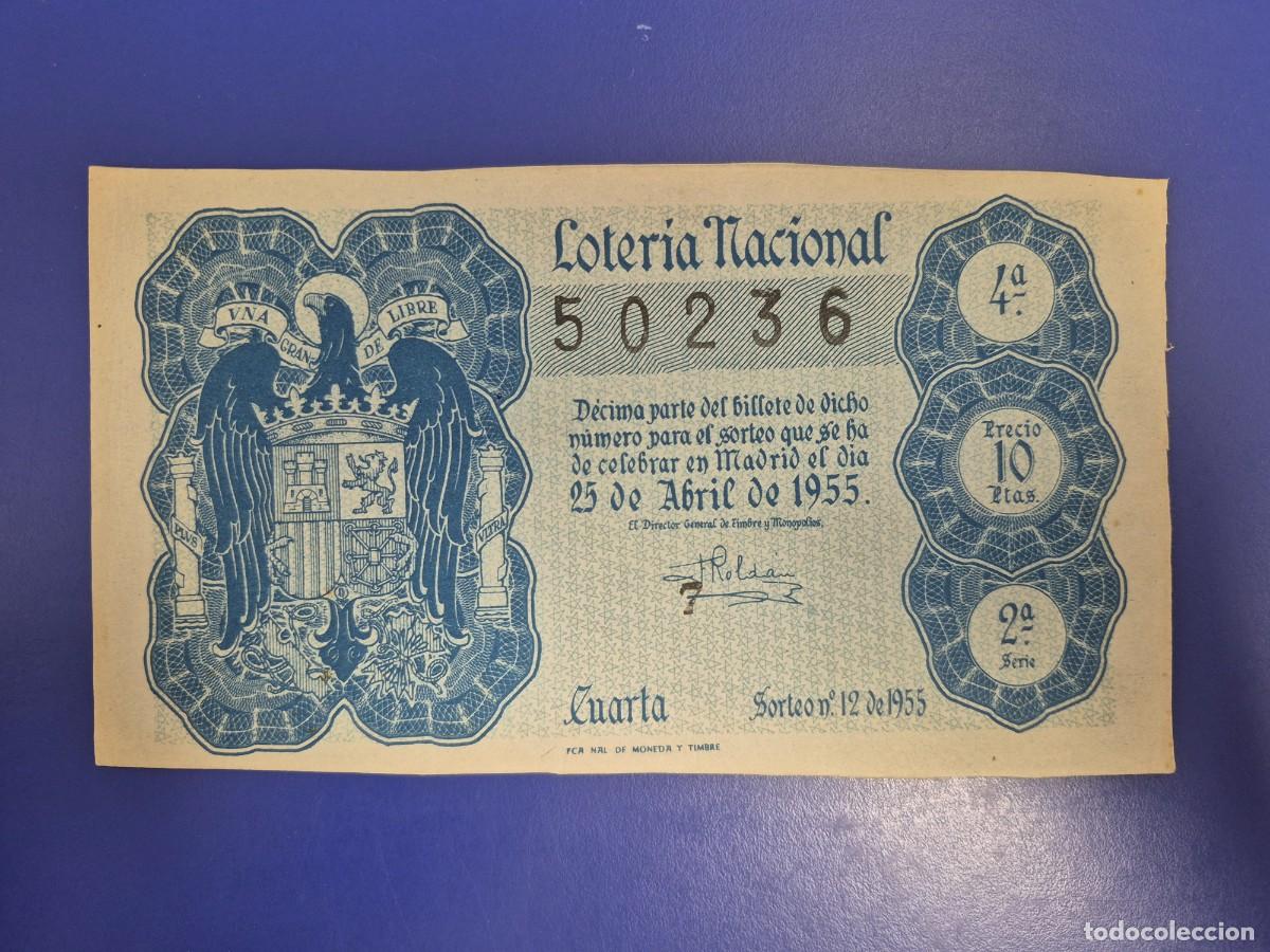 Loter&iacute;a nacional: LOTERIA NACIONAL SORTEO 12 DE 1955