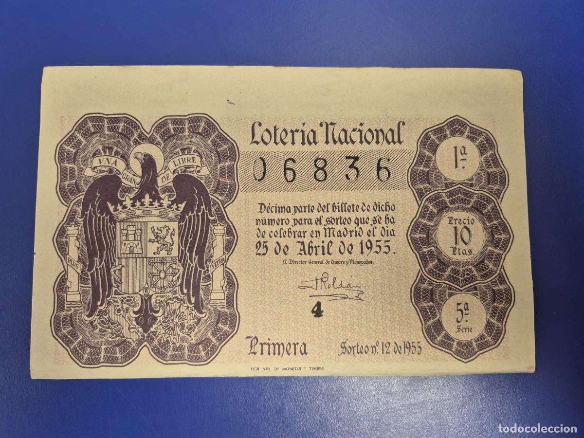 Loter&iacute;a nacional: LOTERIA NACIONAL SORTEO 12 DE 1955