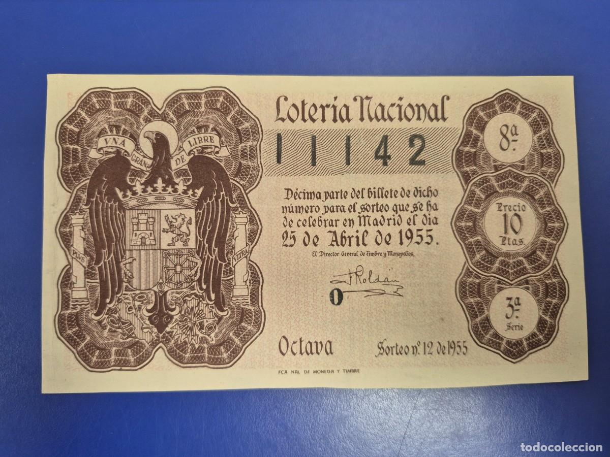 Loter&iacute;a nacional: LOTERIA NACIONAL SORTEO 12 DE 1955