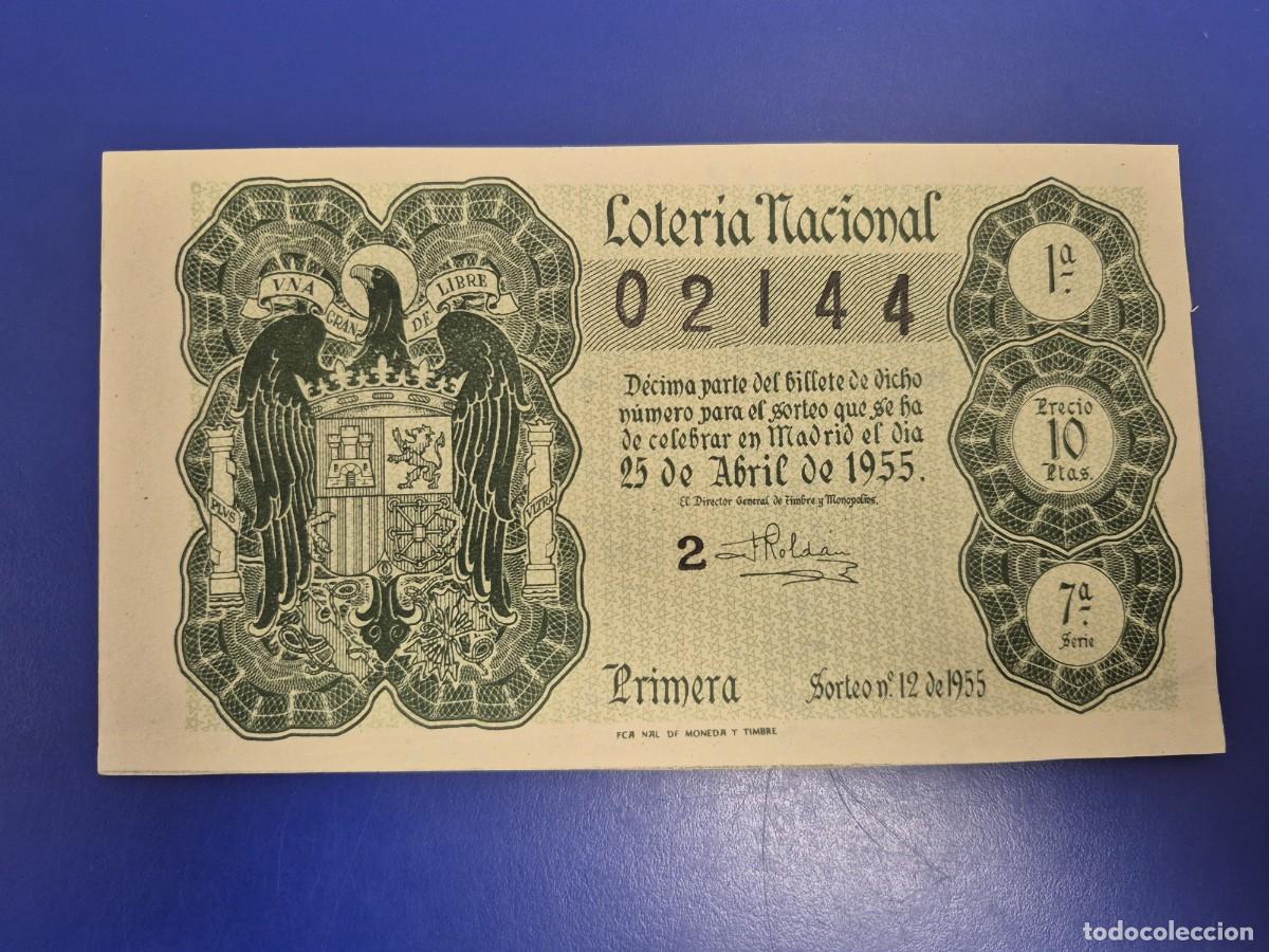 Loter&iacute;a nacional: LOTERIA NACIONAL SORTEO 12 DE 1955