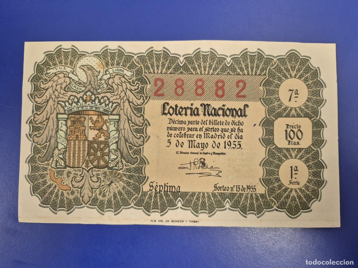 Loter&iacute;a nacional: LOTERIA NACIONAL SORTEO 13 DE 1955