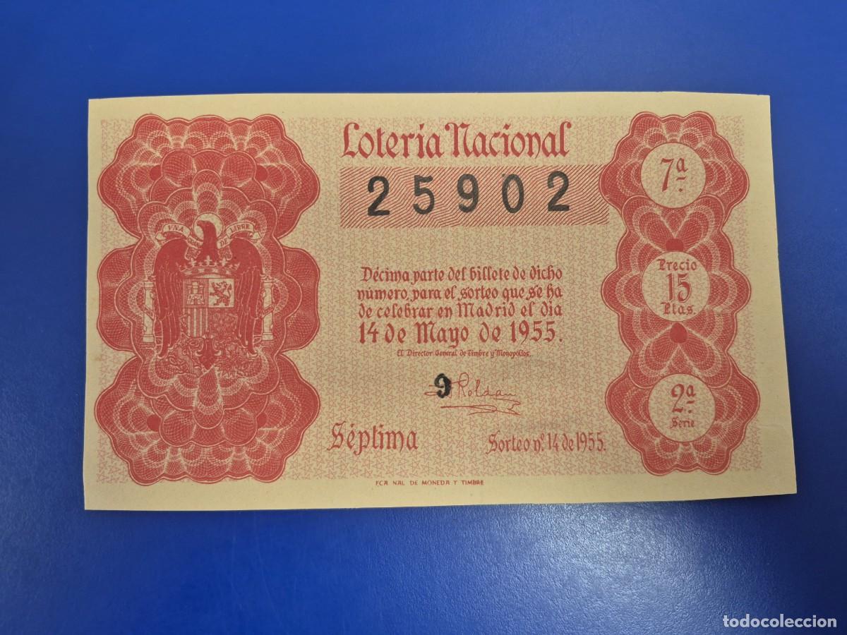 Loter&iacute;a nacional: LOTERIA NACIONAL SORTEO 14 DE 1955