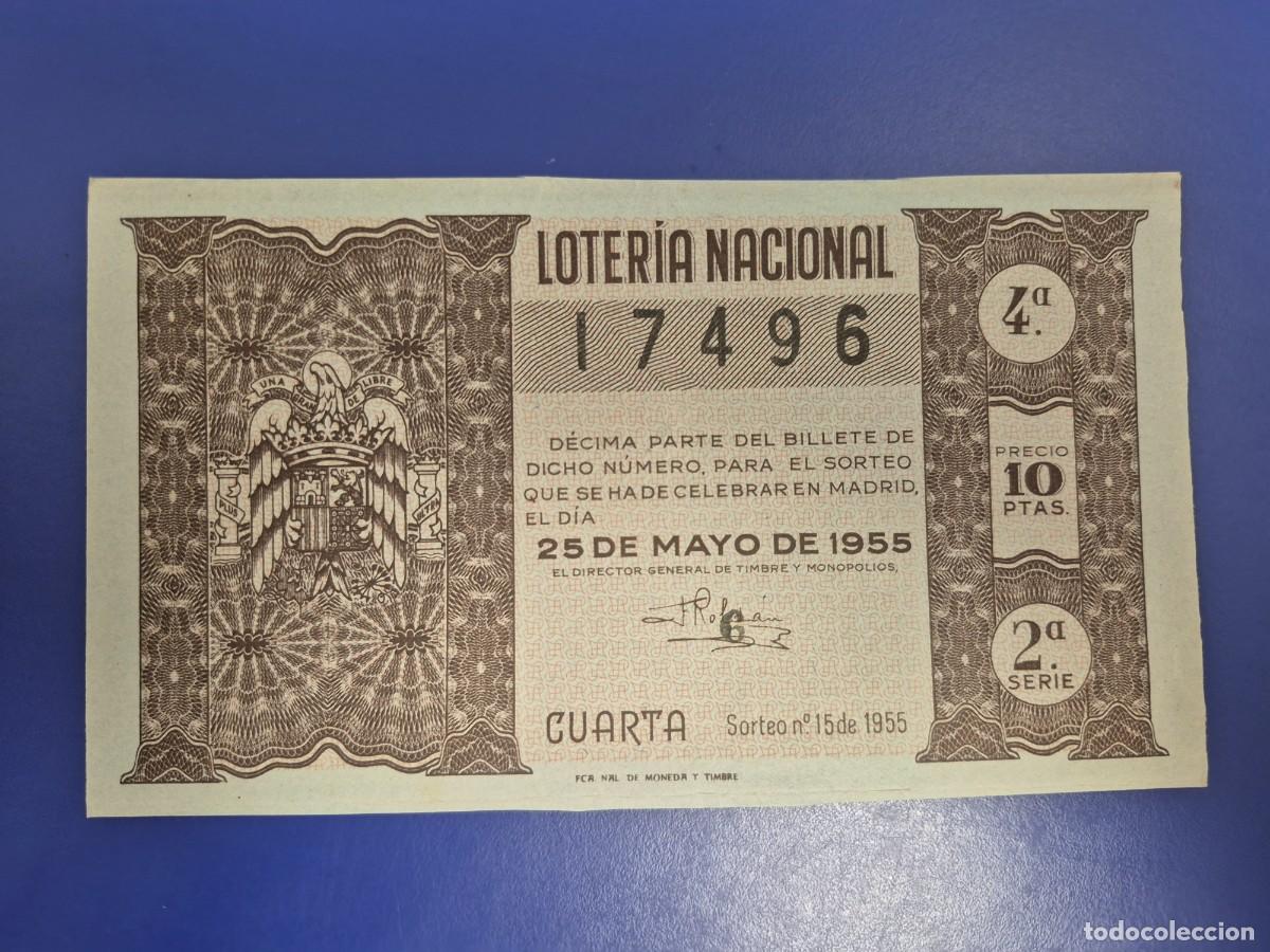 Loter&iacute;a nacional: LOTERIA NACIONAL SORTEO 15 DE 1955