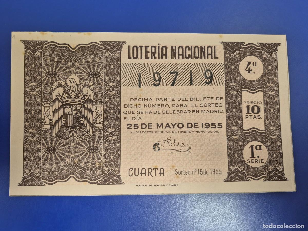 Loter&iacute;a nacional: LOTERIA NACIONAL SORTEO 15 DE 1955