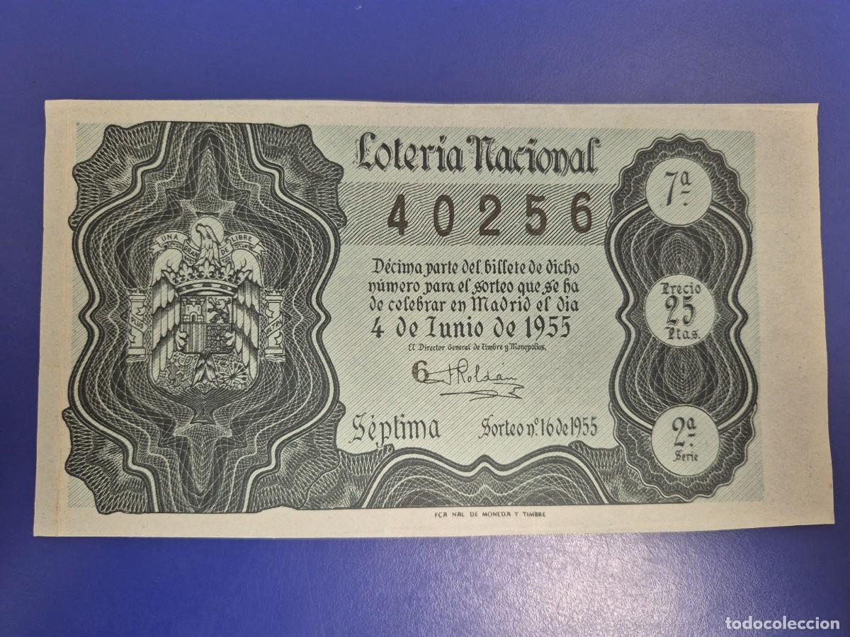 Loter&iacute;a nacional: LOTERIA NACIONAL SORTEO 16 DE 1955