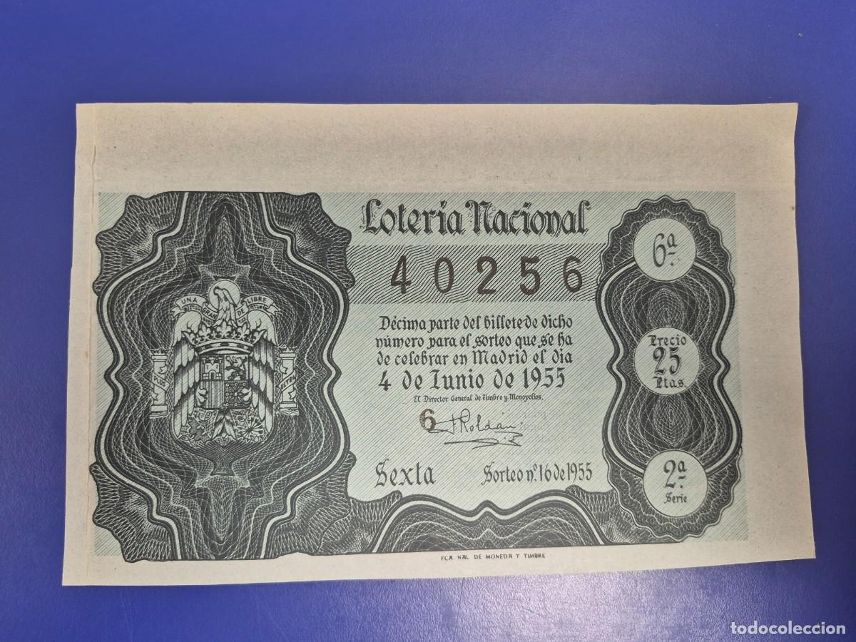Loter&iacute;a nacional: LOTERIA NACIONAL SORTEO 16 DE 1955