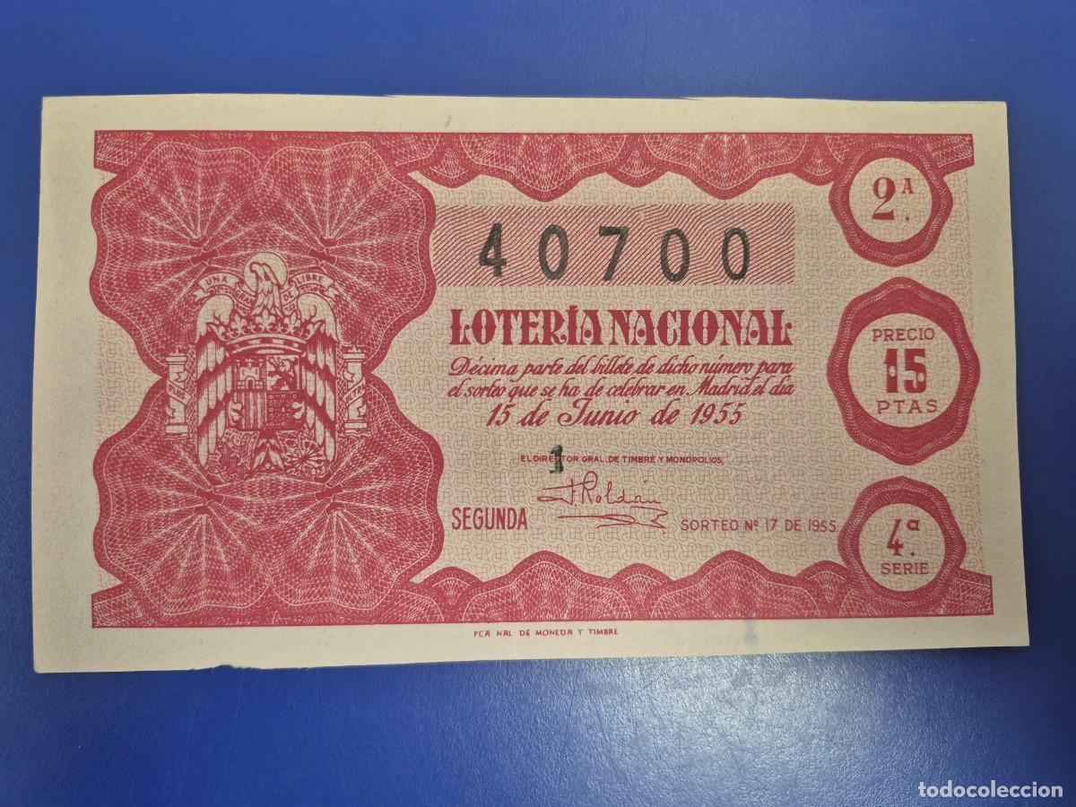 Loter&iacute;a nacional: LOTERIA NACIONAL SORTEO 17 DE 1955
