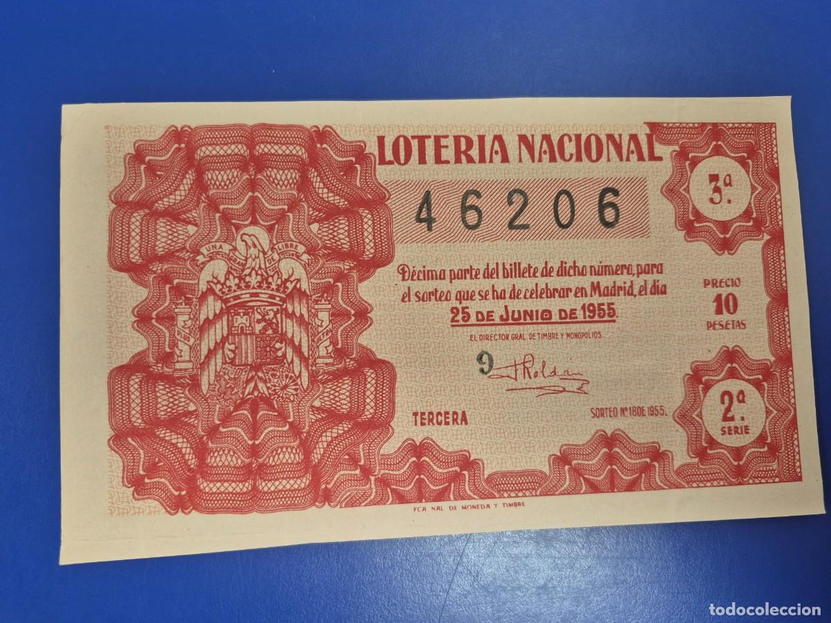 Loter&iacute;a nacional: LOTERIA NACIONAL SORTEO 18 DE 1955