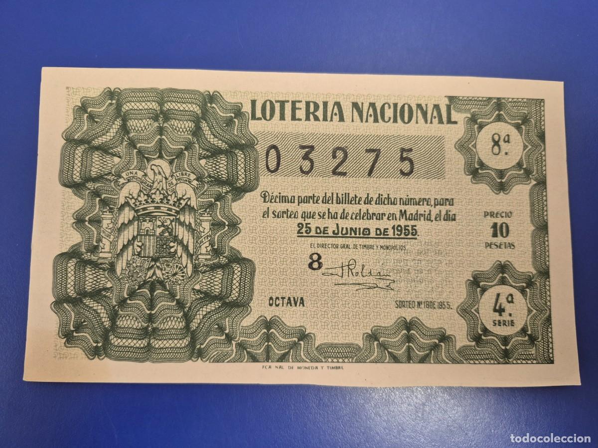 Loter&iacute;a nacional: LOTERIA NACIONAL SORTEO 18 DE 1955