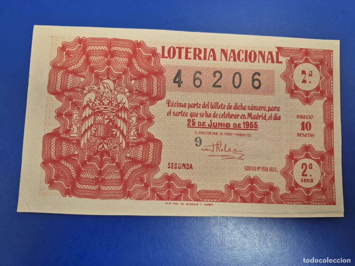 Loter&iacute;a nacional: LOTERIA NACIONAL SORTEO 18 DE 1955