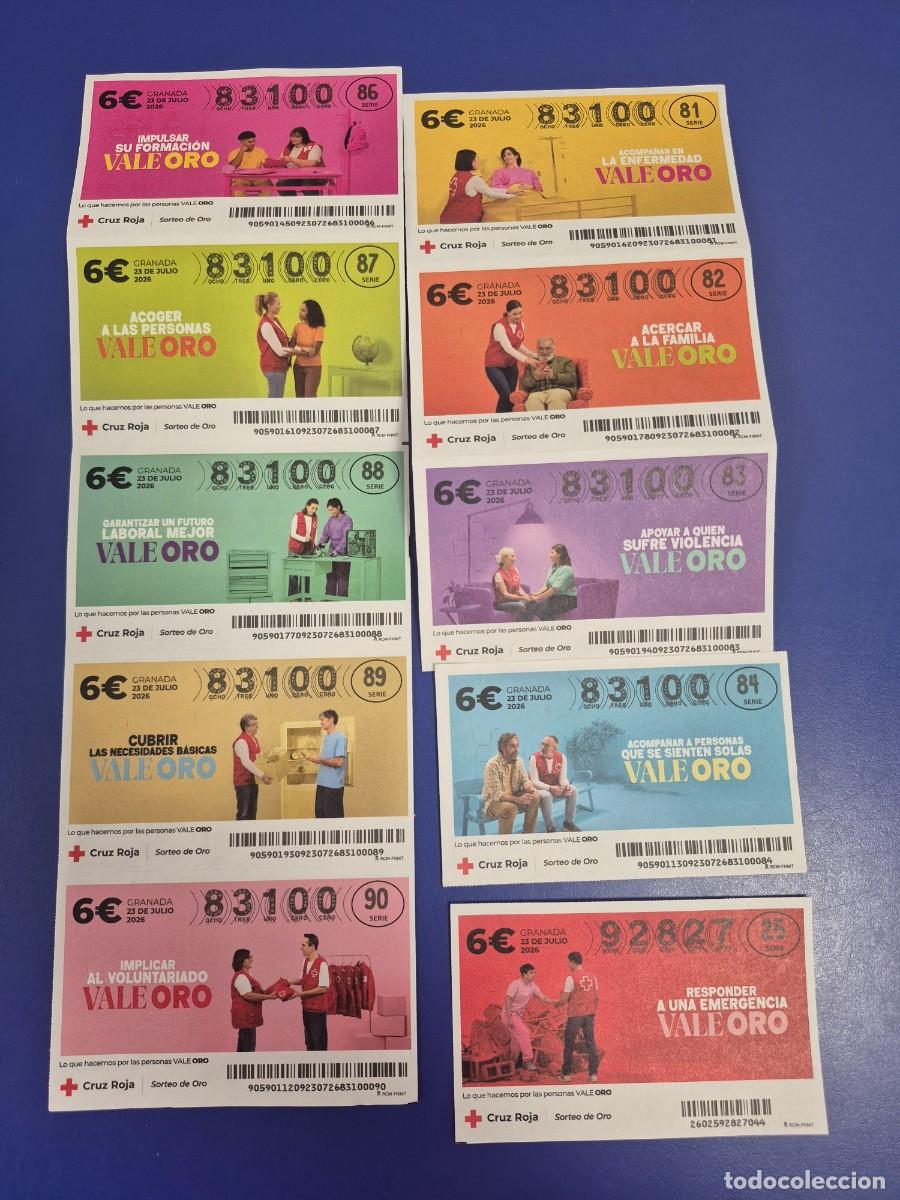Loter&iacute;a nacional: LOTERIA CRUZ ROJA DEL ORO SERIE COMPLETA 2026