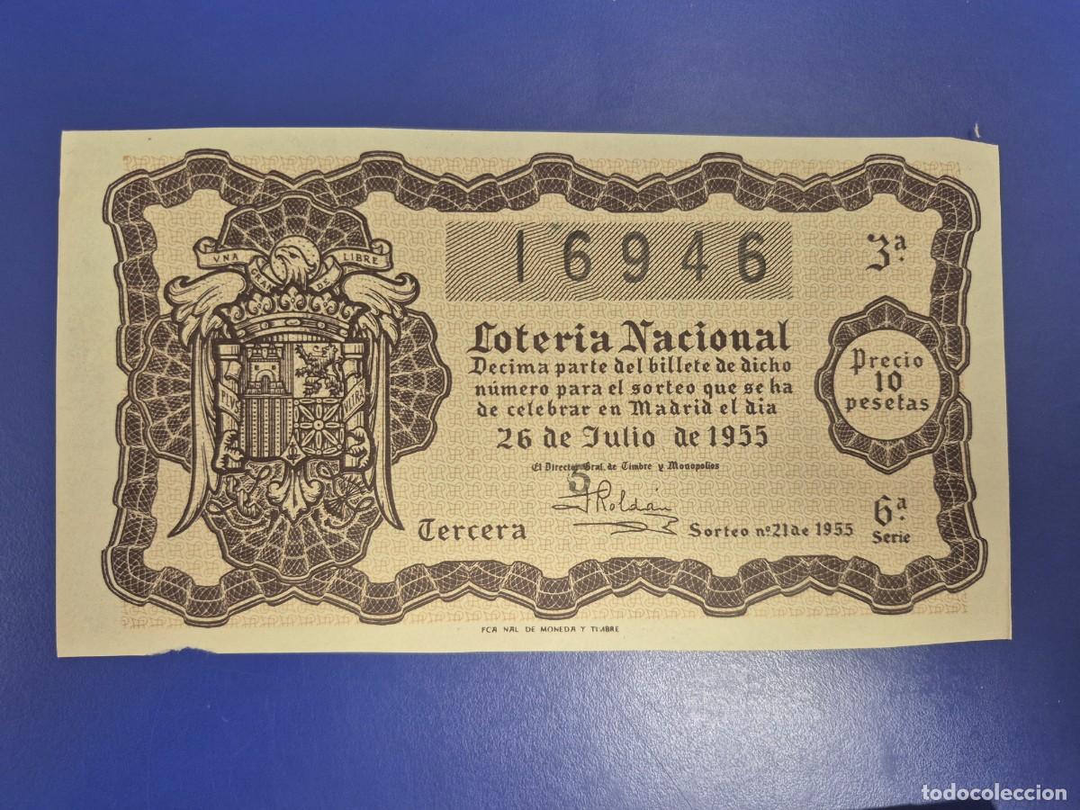 Loter&iacute;a nacional: LOTERIA NACIONAL SORTEO 21 DE 1955