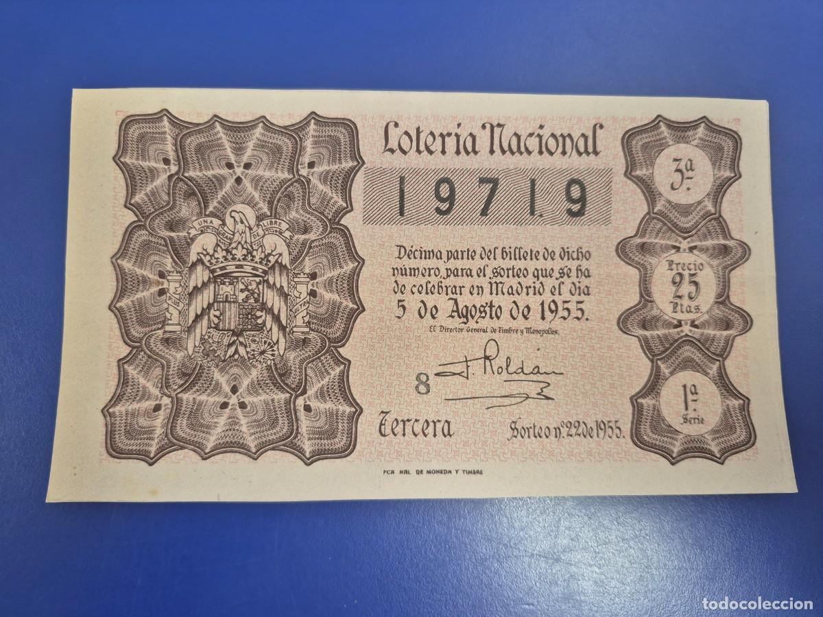 Loter&iacute;a nacional: LOTERIA NACIONAL SORTEO 22 DE 1955