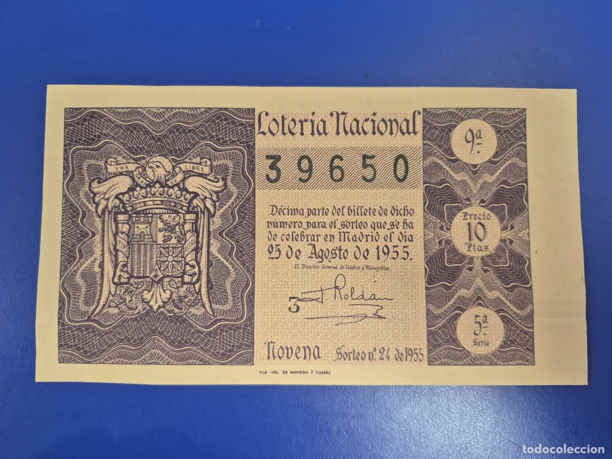 Loter&iacute;a nacional: LOTERIA NACIONAL SORTEO 24 DE 1955