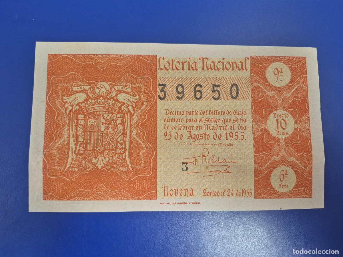 Loter&iacute;a nacional: LOTERIA NACIONAL SORTEO 24 DE 1955