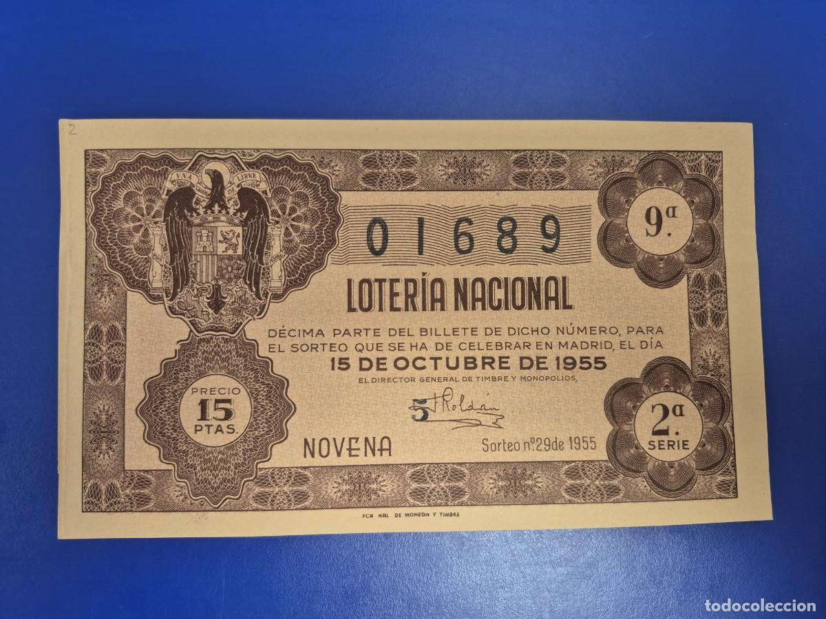 Loter&iacute;a nacional: LOTERIA NACIONAL SORTEO 29 DE 1955