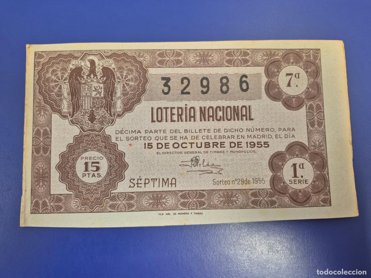 Loter&iacute;a nacional: LOTERIA NACIONAL SORTEO 29 DE 1955