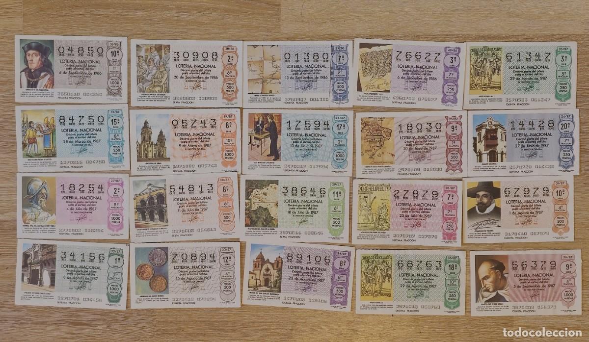 Nationale spanische Lotterie: LOTER&Iacute;A NACIONAL 1986 / 87 - 20 DECIMOS