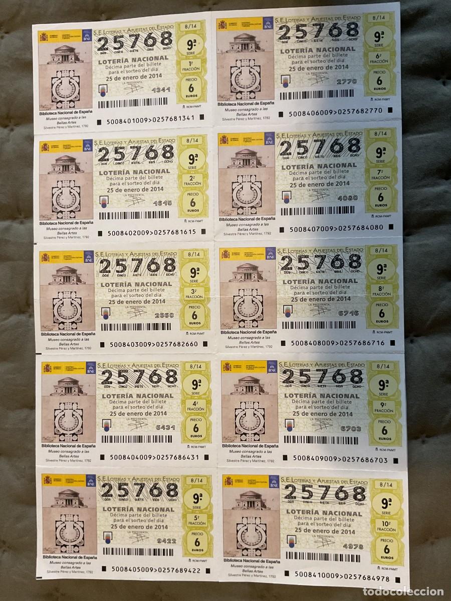 Loter&iacute;a nacional: BILLETE LOTERIA SABADO N&ordm; 25766 SORTEO 08 A&Ntilde;O 2014