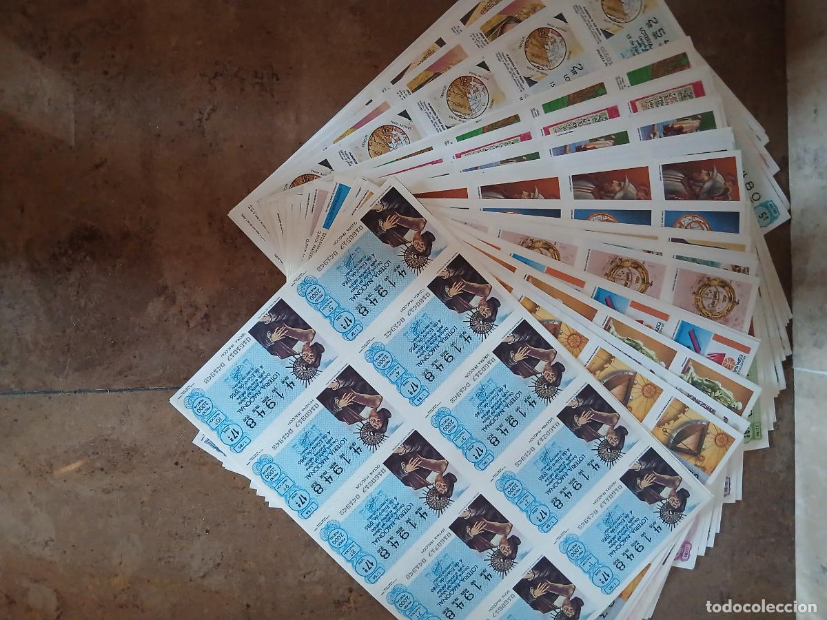 Loter&iacute;a nacional: LOTERIA A&Ntilde;O 1986 COMPLETO EN BILLETES 51 BILLETES 510 DECIMOS
