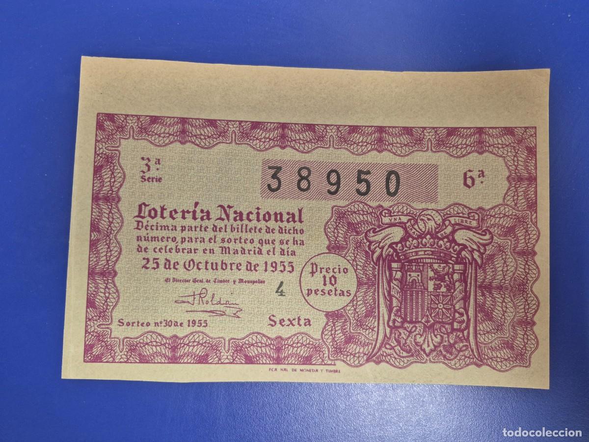 Loter&iacute;a nacional: LOTERIA NACIONAL SORTEO 30 DE 1955