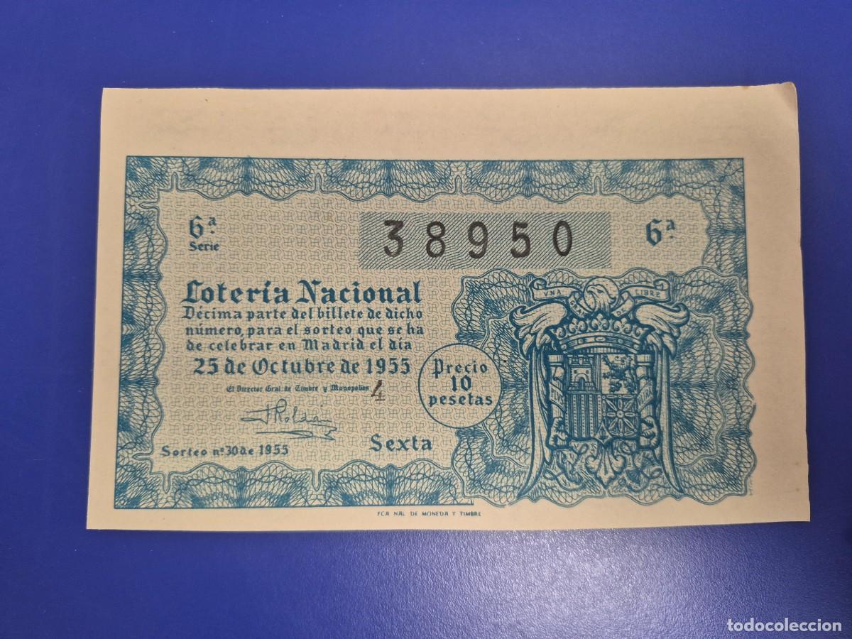 Loter&iacute;a nacional: LOTERIA NACIONAL SORTEO 30 DE 1955