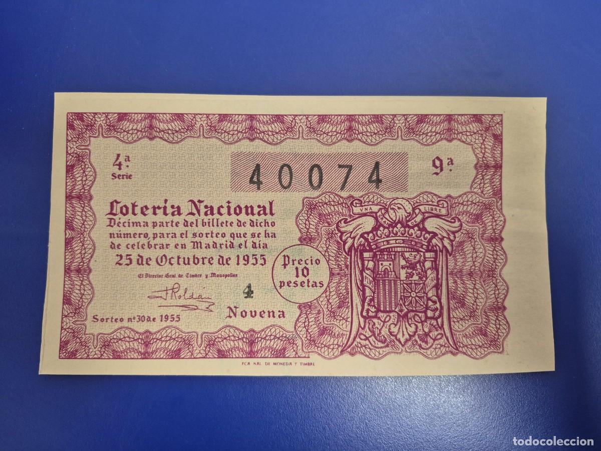 Loter&iacute;a nacional: LOTERIA NACIONAL SORTEO 30 DE 1955