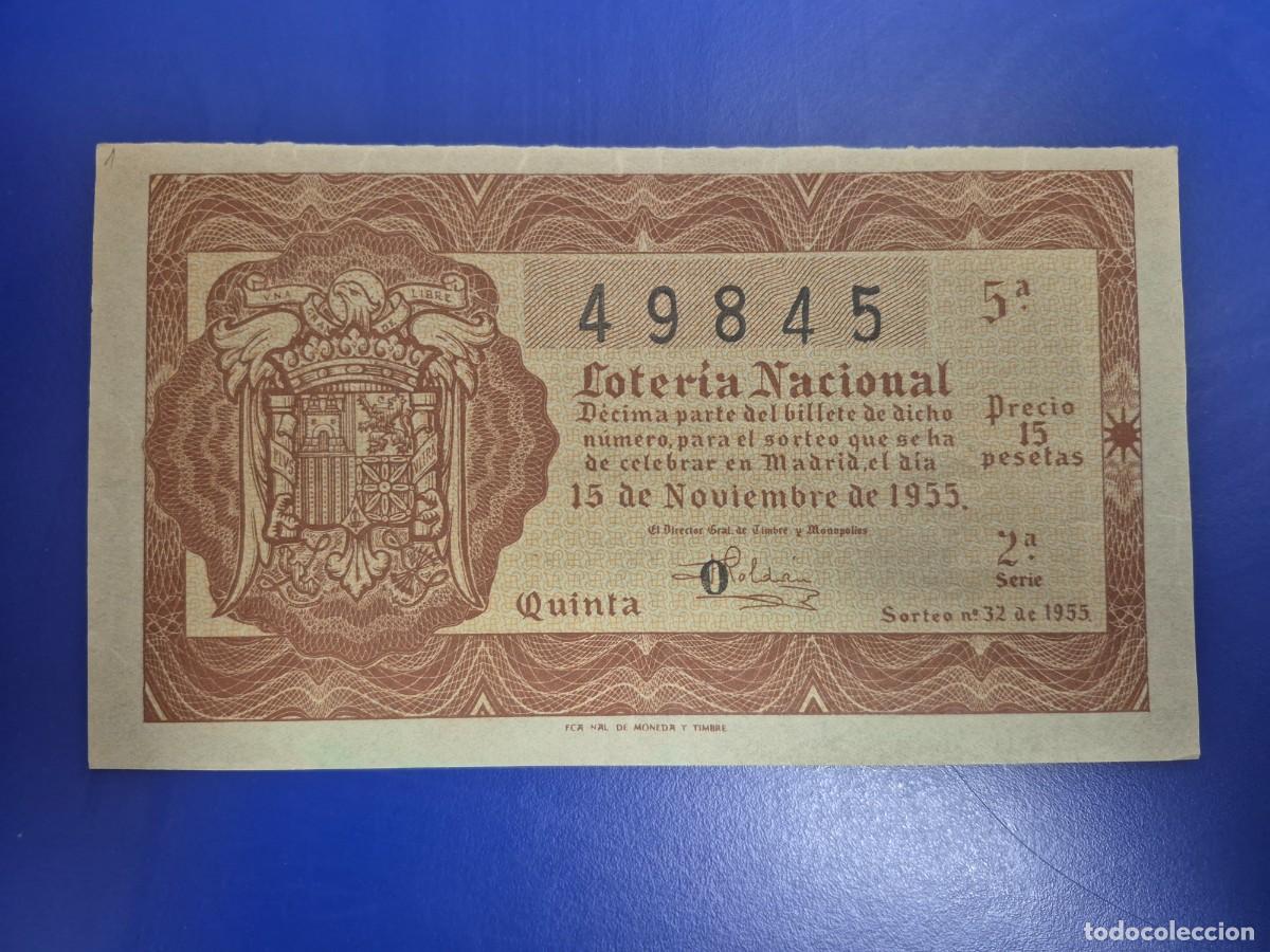 Loter&iacute;a nacional: LOTERIA NACIONAL SORTEO 32 DE 1955