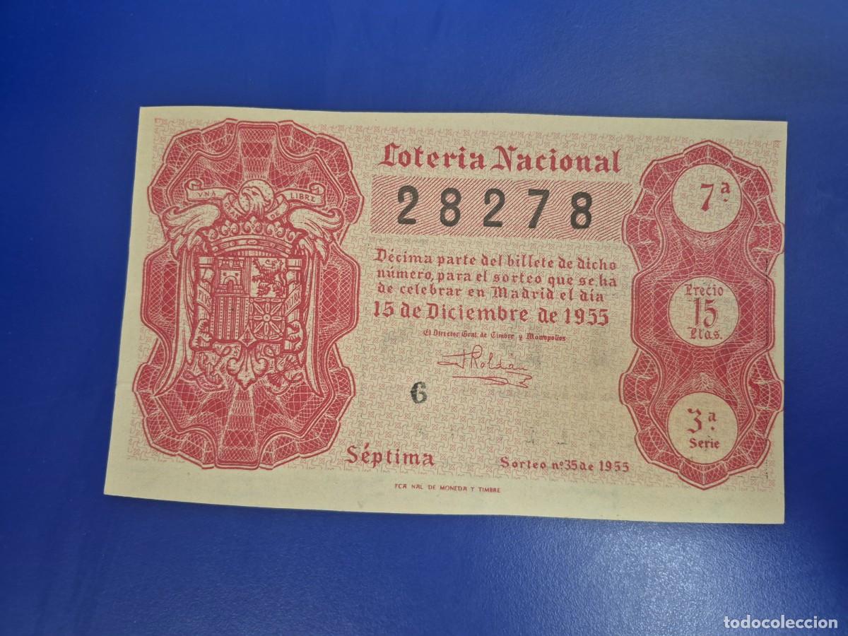 Loter&iacute;a nacional: LOTERIA NACIONAL SORTEO 35 DE 1955