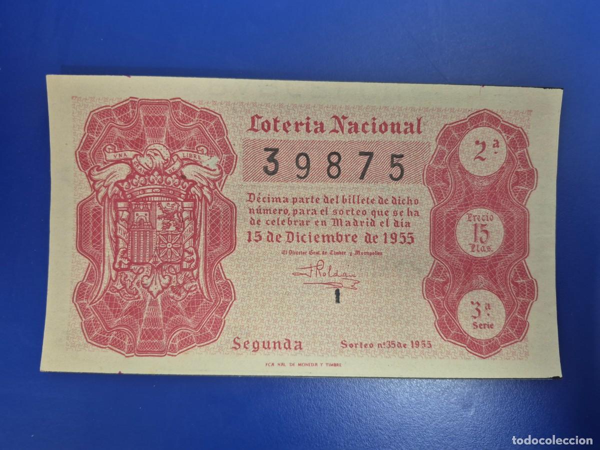 Loter&iacute;a nacional: LOTERIA NACIONAL SORTEO 35 DE 1955