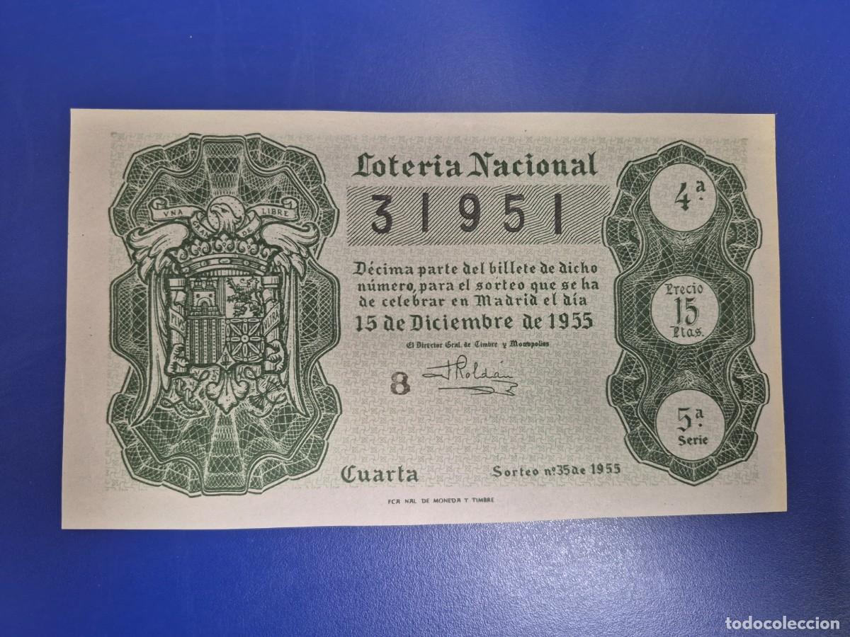 Loter&iacute;a nacional: LOTERIA NACIONAL SORTEO 35 DE 1955