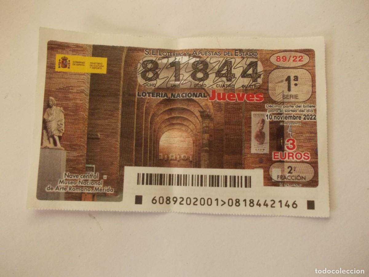 Lotteria Nationale Spagnola: Loter&iacute;a Nacional 10 Noviembre 2022 D&eacute;cimo Museo Nacional Arte Romano M&eacute;rida arquitectura patrimonio