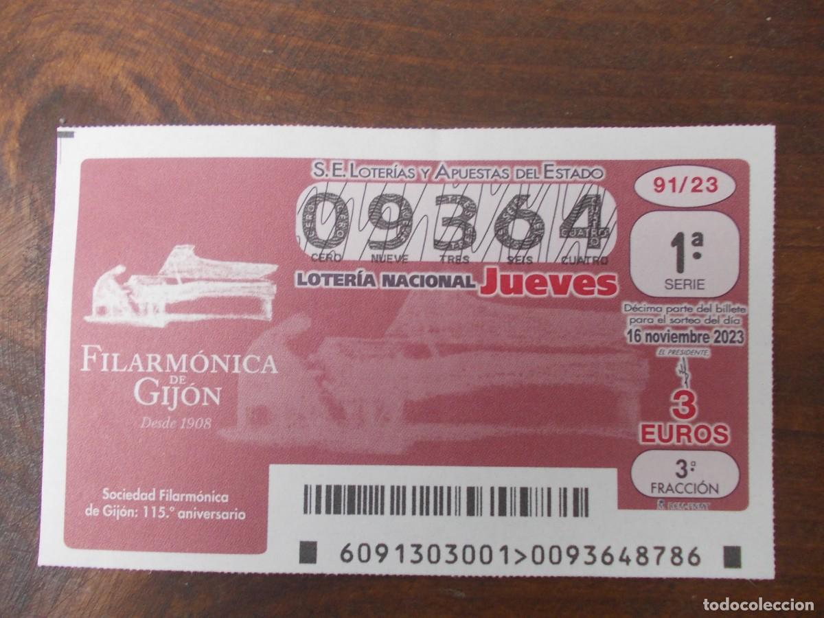 Lotteria Nationale Spagnola: Loteria Nacional 16 Noviembre 2023 Decimo Sociedad Filarmonica Gijon Celebracion Evento Asturias
