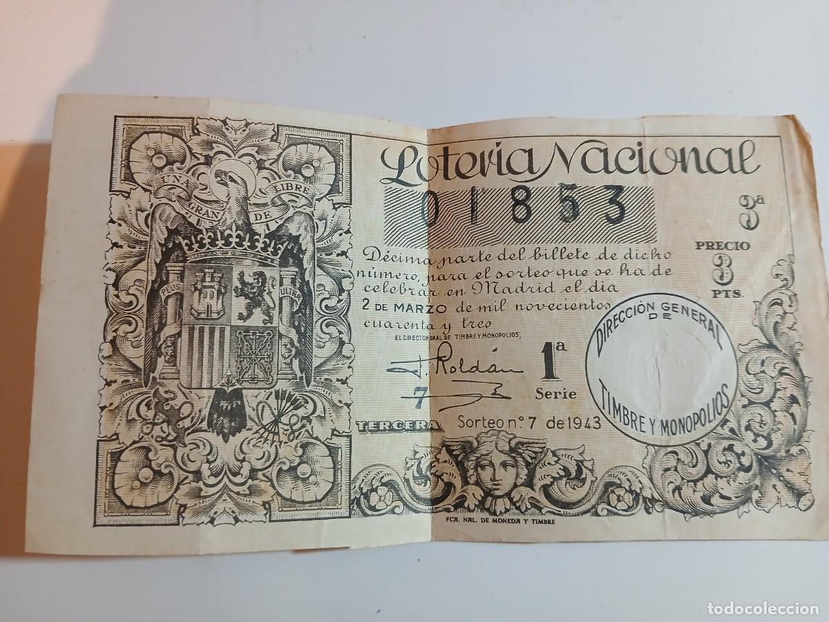 Lotaria Nacional: LOTERIA NACIONAL Sorteo 2 de marzo de 1943