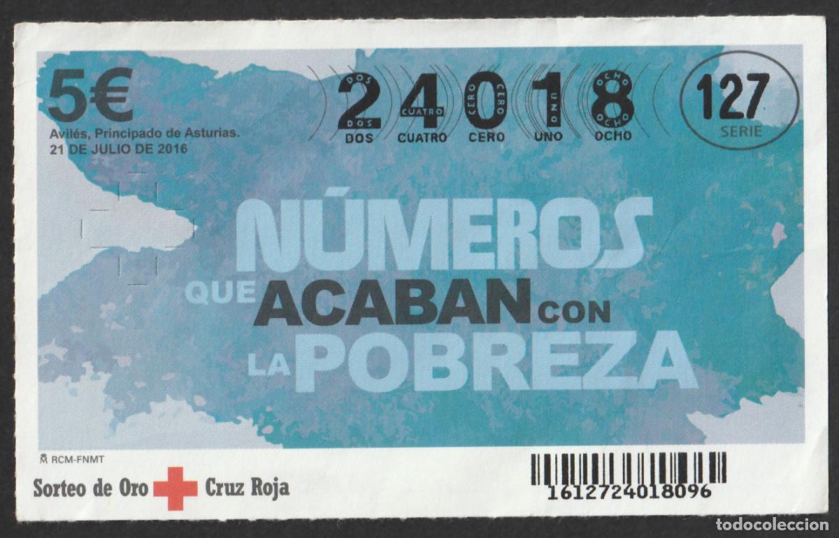 Loterie Nationale: 2016 - Sorteo de oro - Cruz Roja Espa&ntilde;ola