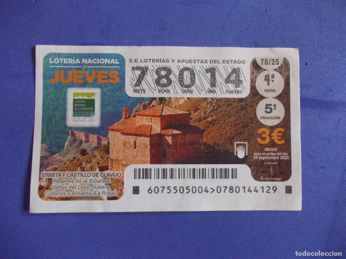 Lotaria Nacional: D&eacute;cimo Loter&iacute;a Jueves Ermita y Castillo de Clavijo La Rioja Reserva de la Biosfera 18 septiembre
