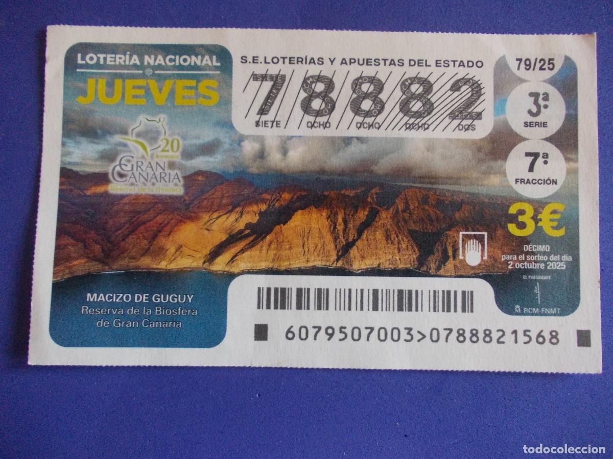 National Spanish Lottery: D&eacute;cimo Macizo de Guguy Gran Canaria Reserva de la Biosfera 2 octubre 2025 paisaje volc&aacute;nico Canarias
