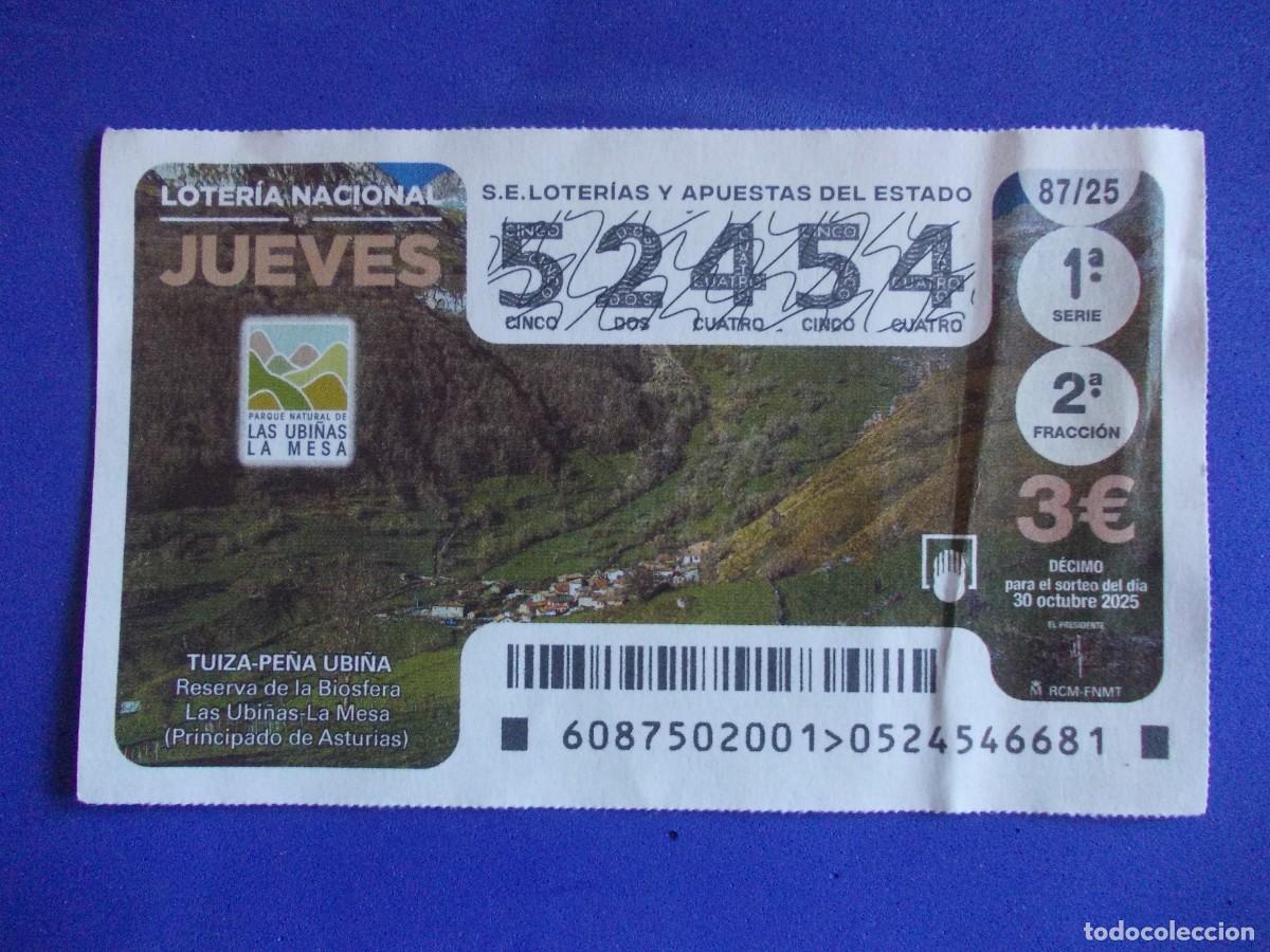 Lotaria Nacional: D&eacute;cimo Tuiza Pe&ntilde;a Ubi&ntilde;a Asturias Parque Natural Las Ubi&ntilde;as La Mesa Reserva de la Biosfera 30 octubre