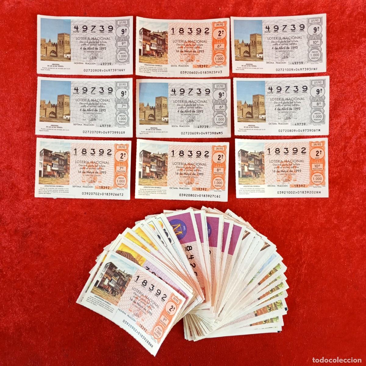 National Spanish Lottery: COLECCION DE BILLETES DE LOTERIA - VER FOTOS - RARA COLECCION - LOTER&Iacute;A NACIONAL
