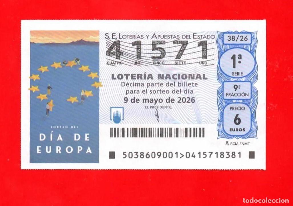 Loter&iacute;a nacional: Loteria Nacional 38/26 - 41571