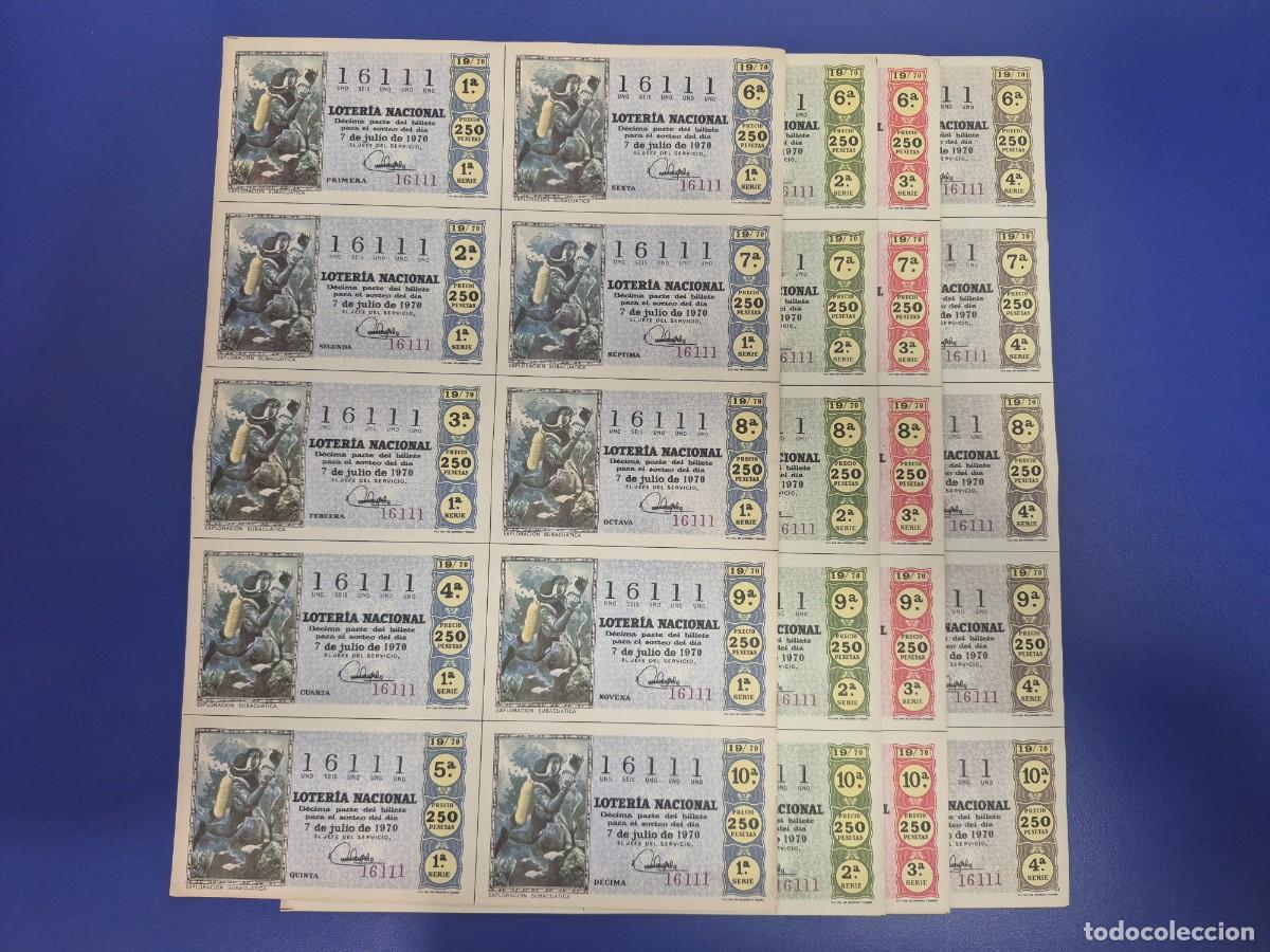 Lotaria Nacional: LOTERIA NACIONAL SORTEO 19 DE 1970 4 SERIES