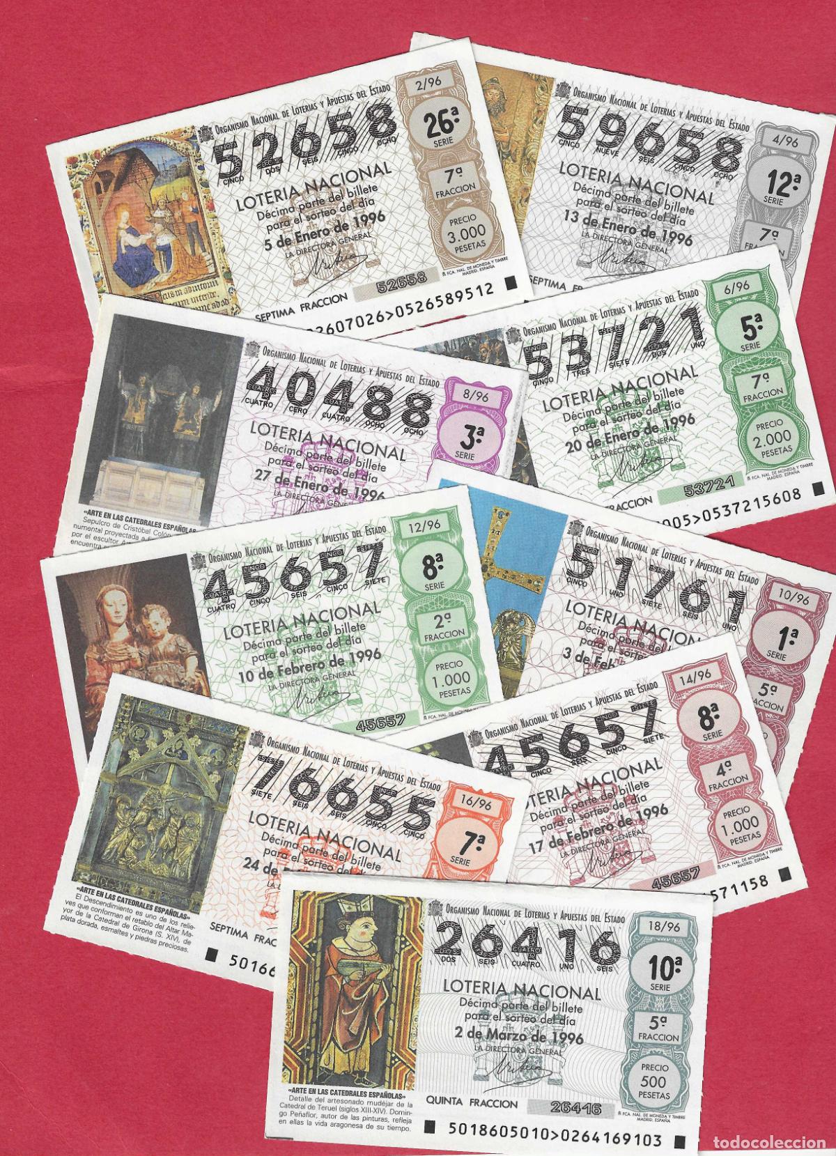 Loter&iacute;a nacional: LOTERIA A&Ntilde;O 1996 COMPLETO 51 DECIMOS