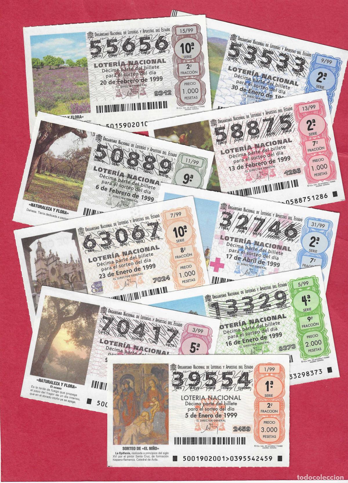 Loter&iacute;a nacional: LOTERIA A&Ntilde;O 1999 COMPLETO 51 DECIMOS