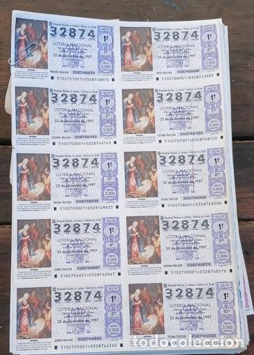 Loter&iacute;a nacional: Colecci&oacute;n de Pliegos Completos / S&aacute;banas Loter&iacute;a Nacional Espa&ntilde;a (1989 - 2006)