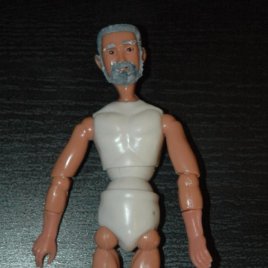 Madelman custom anciano con barba blanca