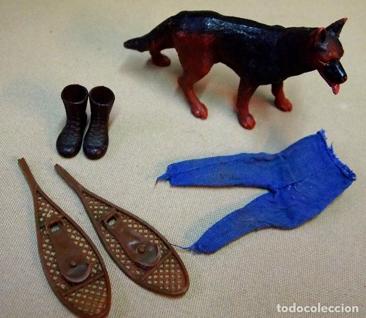 Madelman: COMPLEMENTOS Y PERRO, MADELMAN, ORIGINAL, POLICIA MONTADA DEL CANADA, 1970s - Foto 1